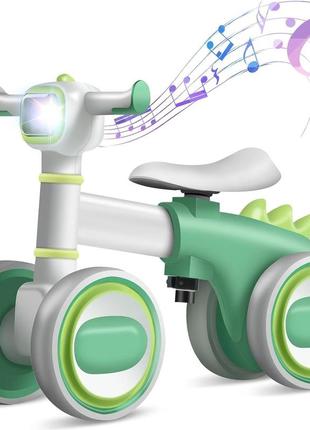 Біговел дитячий 4-х колісний з музикою зелений