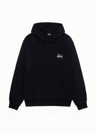 Брендове чоловіче худі / якісне худі stussy black в чорному кольорі на кожен день