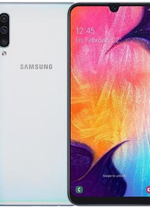 Смартфон samsung galaxy a50 (a505f) 4/64gb white 6.4" 2340x1080 2sim lte nfc bluetooth 5.0 4000 mah exynos 96