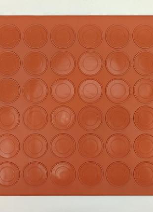 Силіконовий килимок для випікання макаронс 38.7 см * 28.7 см діаметр осередків 3.8 см