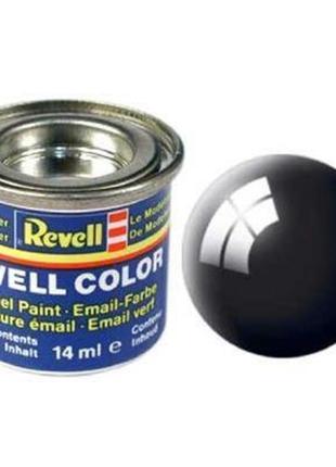 Аксесуари для збірних моделей revell фарба емалева 7. чорна глянсова. 14 мл (rvl-32107)