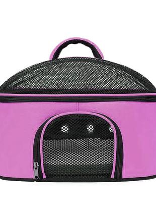 Рюкзак-переноска для кішок і собак 53x23x27 cosmopet cp-34 pink