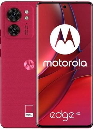 Мобільний телефон motorola edge 40 8/256 gb viva magenta (pay40085rs)