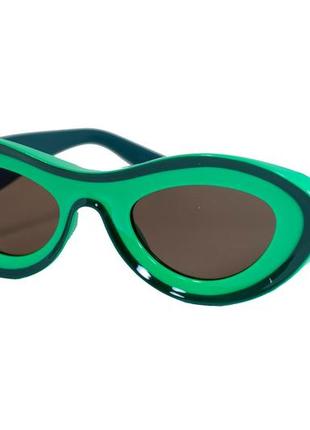 Оригінальні сонцезахисні жіночі окуляри зелені 1330-14