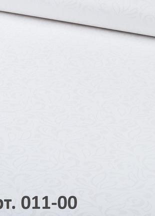 Шпалери звичайні паперові білі з легким малюнком для стелі і стін 011-00 (53см х10м)