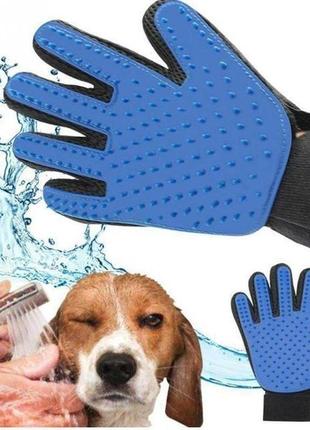 Рукавичка для вичісування шерсті true touch, тру тач, pet glove