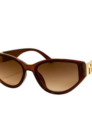 Солнцезащитные женские очки, коричневые 2521-3