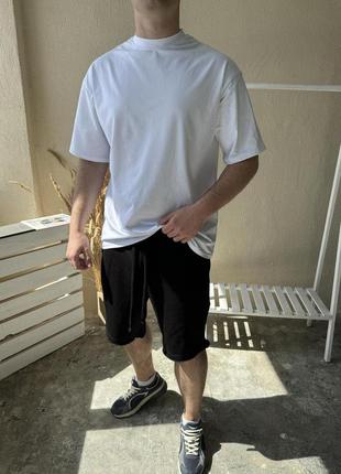 Мужской летний комлект (шорты и футболка оверсайз) / мужские шорты и футболка для активного отдыха