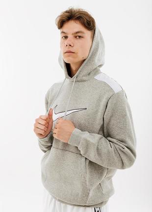 Мужское худи nike flc hoodie bb серый s (7dfn0247-063 s)
