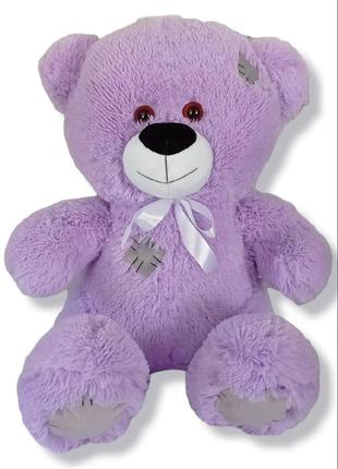 М'яка іграшка ведмедик фіолетовий 50*30см