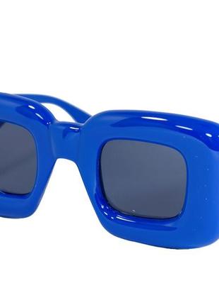 Оригинальные солнцезащитные женские очки синие 1330-9