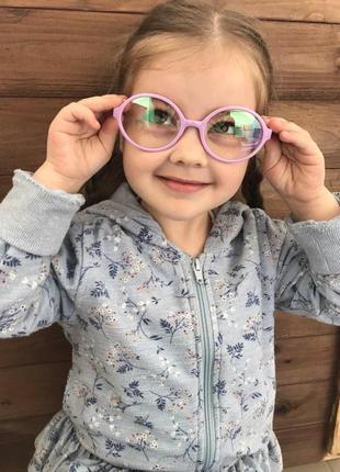 Детские очки для стиля розовые 2001-6