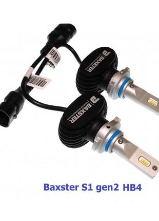 Комплект led ламп baxster s1 gen2 hb4 6000k 4000lm с радиатором
