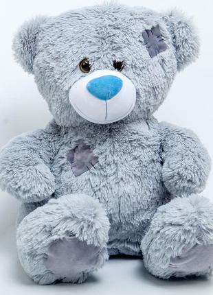 М'яка іграшка ведмедик 50*30 см сірий тедді