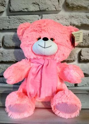 М'яка іграшка ведмідь рожевий 35х24см
