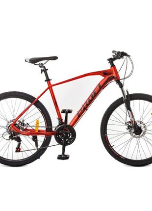Велосипед підлітковий profi g26velocity a26.2 чорно-червоний