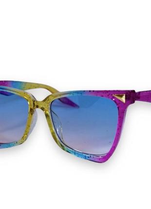 Оригинальные солнцезащитные женские очки райдужные 1330-15