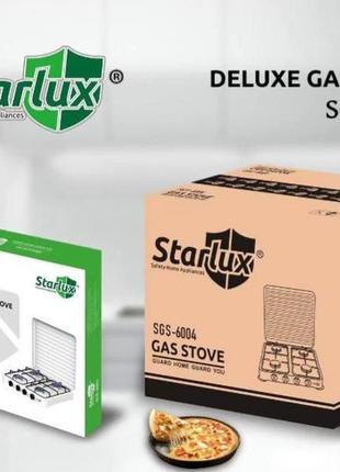 Настольная газовая плита на 4 конфорки starlux sgs-6004