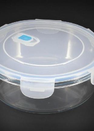 Харчовий контейнер круглий (4011), 1.4 л, скло,а-плюс