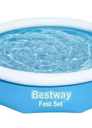 Bestway 57456 басейн надувний fast set 305х66 см, 3200 л