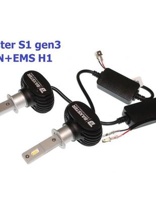 Комплект led ламп baxster s1 gen3 h1 6000k 4000lm can+ems