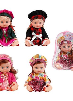 0051 тк кукла музыкальная, 4 вида, озвучивание на украинском, высота 34 см, фразы, песня, в сумке