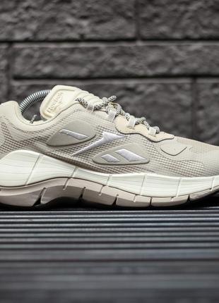 Мужские кроссовки reebok zig kinetica ii (бежеві)