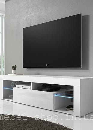 Тумба під телевізор із led підсвічуванням 140см шириною тумби під tv із ламінованого дсп сучасна тумба тб