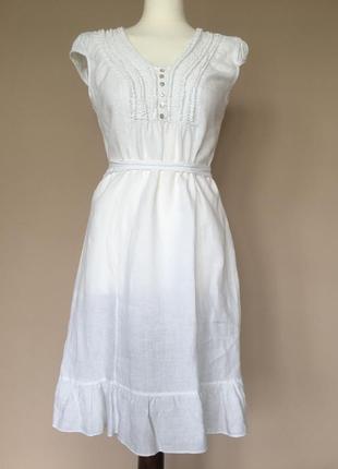 Сукня льон (італія)льяное сукня сарафан натуральне плаття прошва вишивка