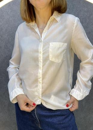 Біла блуза сорочка zara