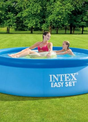 Надувной бассейн intex 28110 easy set 244*76 см