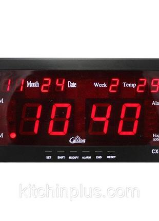 Настільний електронний годинник із температурою vst-2158/ 1228