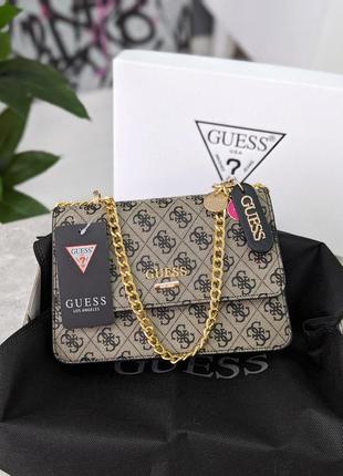 Сумка клатч guess сірий1 фото