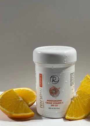 Крем renew антиоксидант з активним вітаміном c spf-25 moisturizing cream vitamin c spf-25