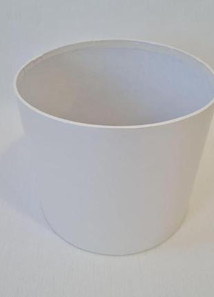 Біла перламутрова капелюшна коробка люкс (16х14 см) для створення розкішних мильних композицій