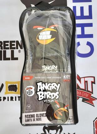 Venum angry birds 8 oz оригинал боксерские перчатки для бокса 6-9 9-12 лет 8 унций