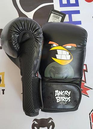 Venum angry birds 8 oz оригинал боксерские перчатки для бокса 6-9 9-12 лет 8 унций