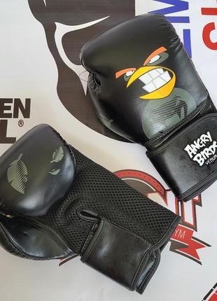 Venum angry birds 8 oz оригинал боксерские перчатки для бокса 6-9 9-12 лет 8 унций