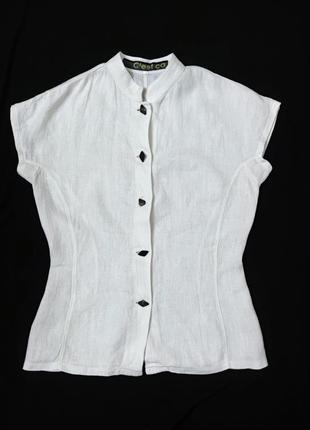 Katrin kleboth & pia haberle zurich дизайнерская льняная рубашка винтаж /9839/