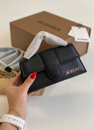 Жіноча сумка в стилі jacquemus mini black premium.