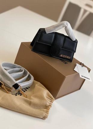 Жіноча сумка в стилі jacquemus mini black premium.6 фото