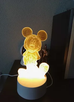 Светодиодная usb led лампа ночник микки маус mickey