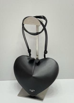 Кожаная сумка клатч сердце под бренд
