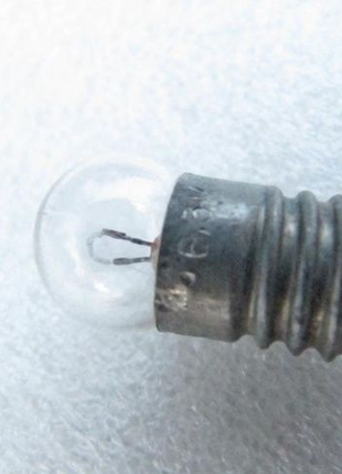 Лампа накаливания мн  3,5- 0,26, новая,миниатюрная с шаровой колбой