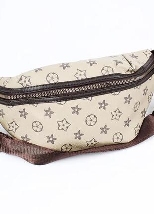 Женская сумка louis vuitton. стильная поясная сумка. брендовая сумка бананка.