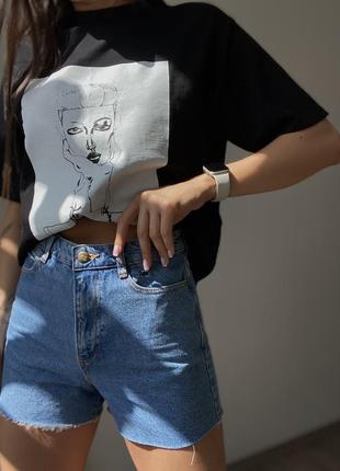 Джинсовые шорты zara / джинсовые шорты зара
