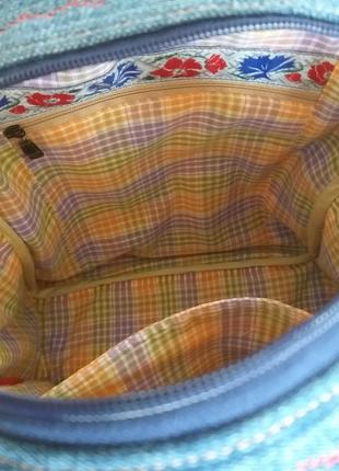 Джинсовый рюкзак «маков цвет»6 фото
