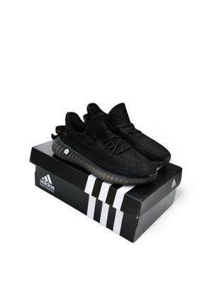 Кроссовки adidas yeezy boost 350 v2 черные, кроссовки адидас изи 350 буст черные