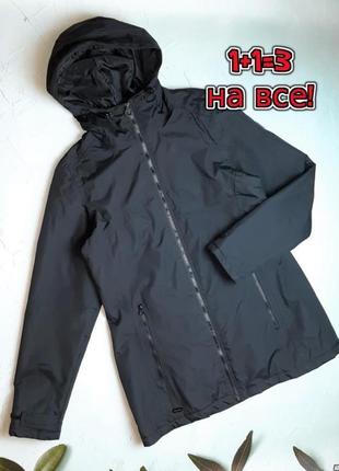 🎁1+1=3 брендова чорна жіноча куртка regatta, розмір 46 - 48