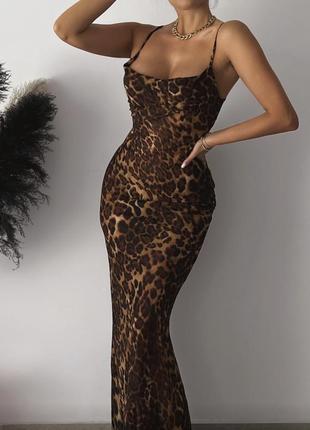 Платье сетка,леопардовое,макси,длинное,вечернее платьице пляжное